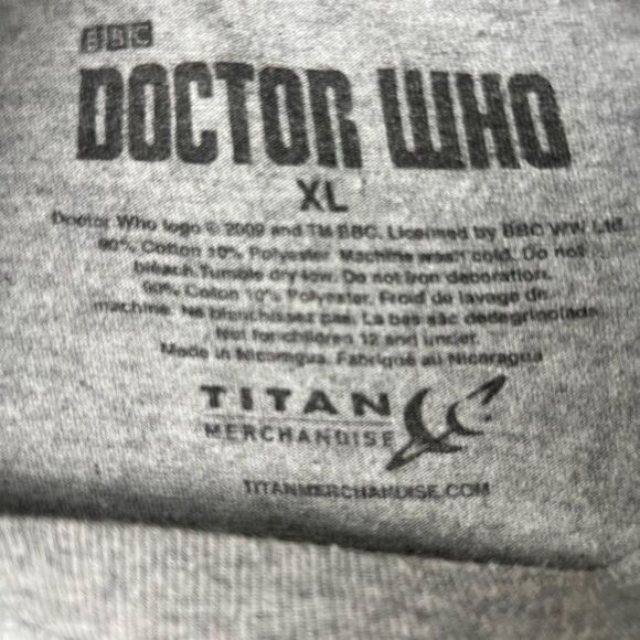 Doctor Who Adult New T-Shirt - XL- Dalek Made of Hundreds of Show Quotes - Picture 4 of 5